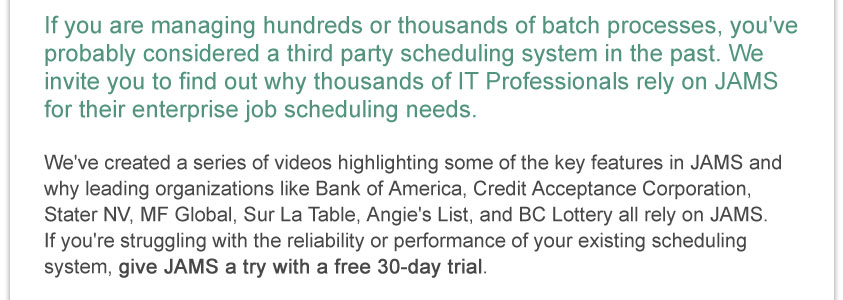 Download a free 30 day trial now