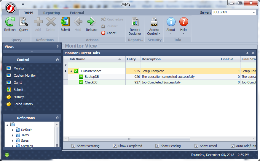 SQL Job Scheduler | JAMS + SQL Server Integration
