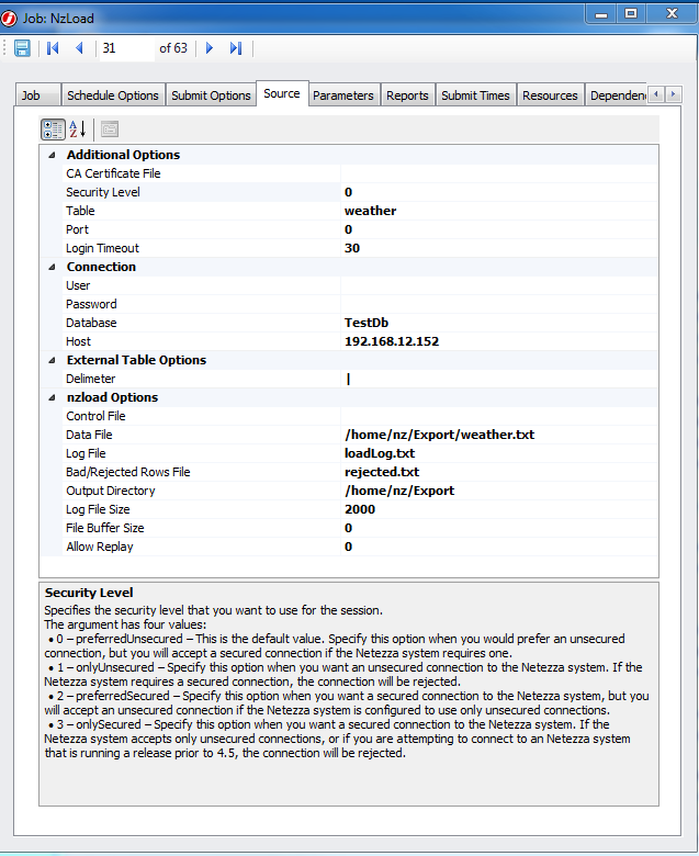 Workload Automation for Netezza JAMS