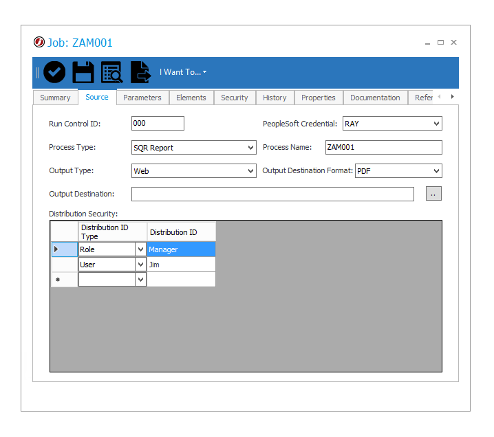 PeopleSoft job automated with JAMS