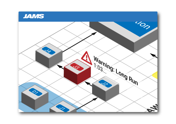 JAMS warning of a long running job