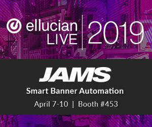 Discover JAMS at Ellucian Live 2019! Discover JAMS at Ellucian Live 2019!