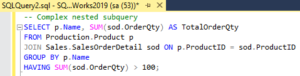 Before Inefficient SQL Query 5