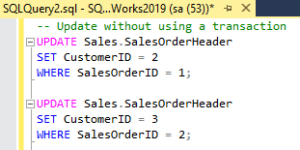Before Without Transaction