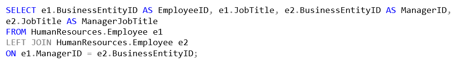 Self Join Example