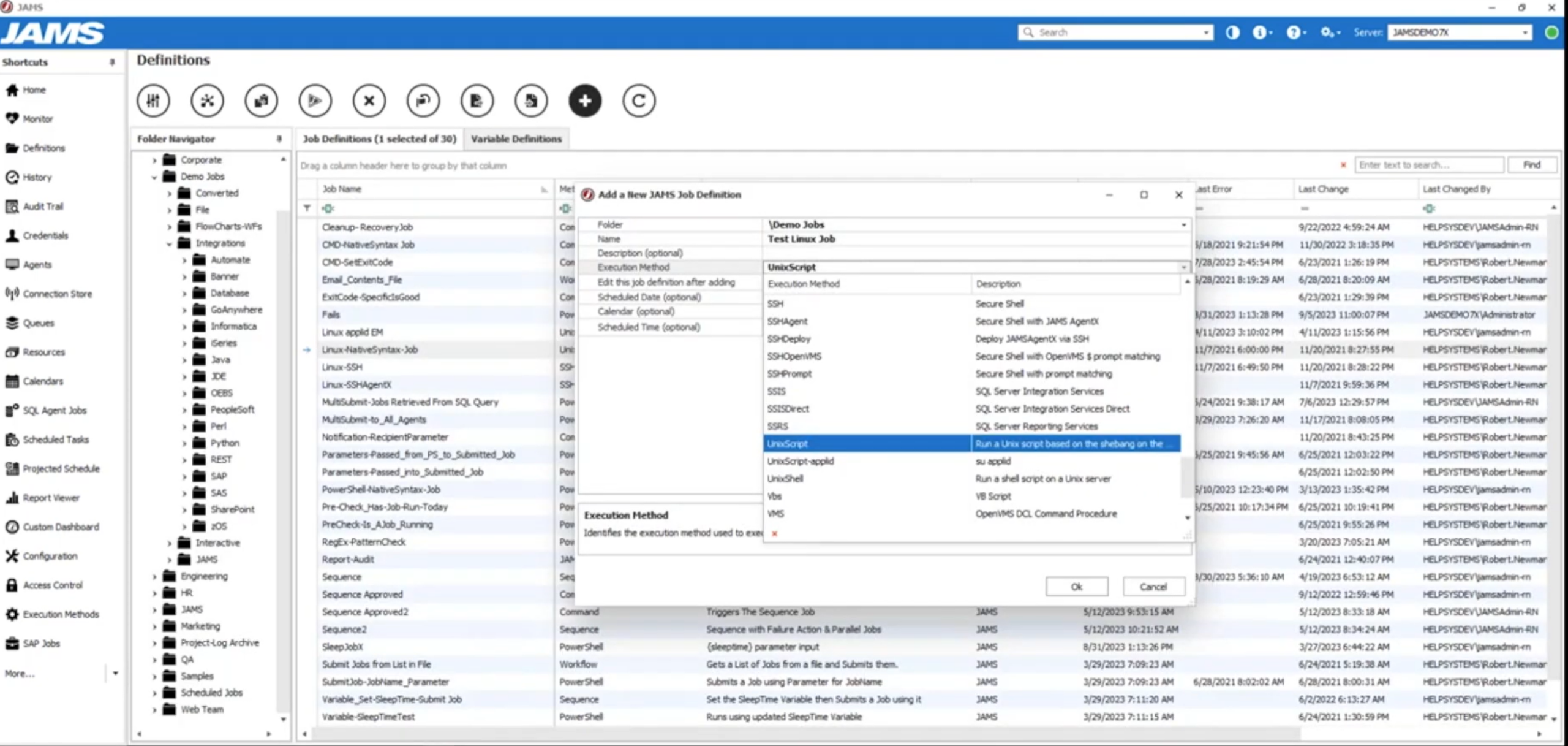 How to Schedule a Linux Job in JAMS