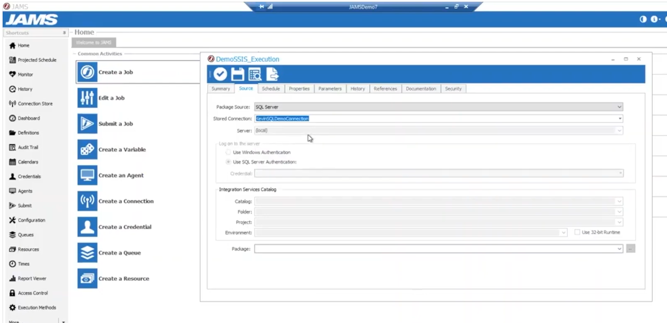 Configure a Job to Execute an SSIS Package